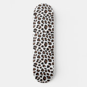 Weißleopard Skateboard (Vorderseite)