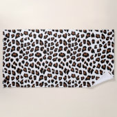 Weißleopard Strandtuch (Vorderseite)