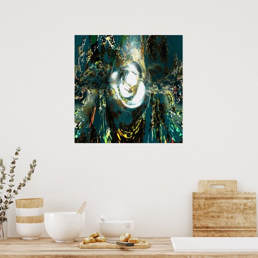 Weißloch Poster (Küche)