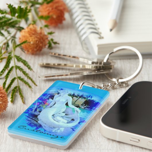 Weißmaid Sitting Thunder_Cove Schlüsselanhänger (Vorderseite rechts)