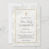 Weißmarmor Erste Einladung (Vorderseite)