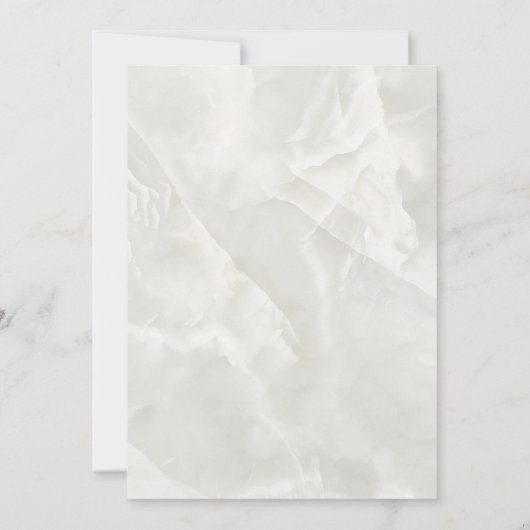 Weißmarmor Erste Einladung (Rückseite)