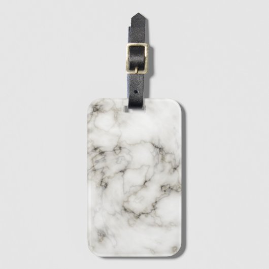 Weißmarmor Gepäckanhänger (Vorderseite Vertikal)
