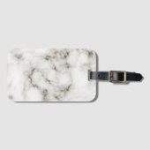 Weißmarmor Gepäckanhänger (Vorderseite (Horizontal))