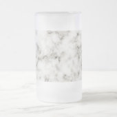 Weißmarmor Mattglas Bierglas (Mittel)