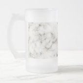 Weißmarmor Mattglas Bierglas (Links)