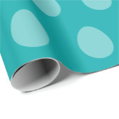 Weißmeer-Grüne Ostereier-Umhüllungspapier Geschenkpapier (Rolleneckpunkt)