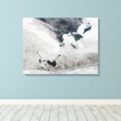 Weißmeer, Russland Leinwanddruck (Insitu (Holzboden))