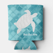 Weißmeerschildkröte (Aqua Sea) Gläser für Ihren Te Dosenkühler (Rückseite)