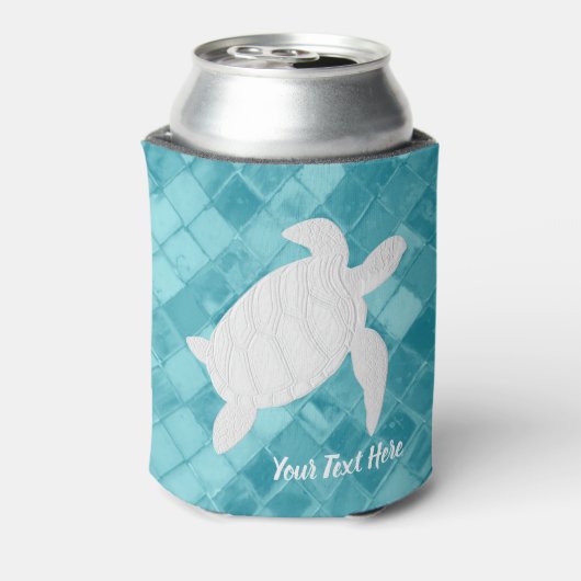 Weißmeerschildkröte (Aqua Sea) Gläser für Ihren Te Dosenkühler (Kanne Rückseite)