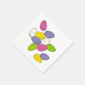 Weißmehl-Osterkörbe Ei Bonbon Serviette (Ecke)