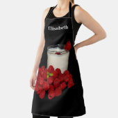 Weißmilch mit roten Himbeeren Schürze (InSitu)