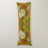 Weißmohn, die um die farbenfrohen Blume wachsen Seitenschläferkissen (Vorderseite Vertikal)