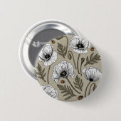 Weißmohn und Ladybugs Button (Vorne & Hinten)