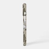 Weißmohn und Ladybugs iPhone 16 Hülle (Linke Seite)