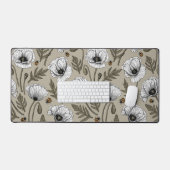 Weißmohn und Ladybugs Schreibtischunterlage (Tastatur & Maus)