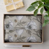 Weißmohn und Ladybugs Seidenpapier (Geschenk)