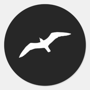 Weißmöwe Runder Aufkleber