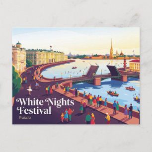 Weißnächte-Festival Sankt Petersburg Russland Postkarte