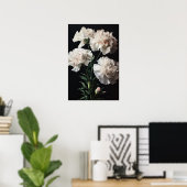 Weißnelken Blume Art Print Poster (Heimbüro)