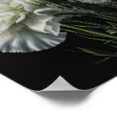 Weißnelken Blume Art Print Poster (Ecke)