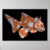 Weißorangefisch Poster (Vorne)