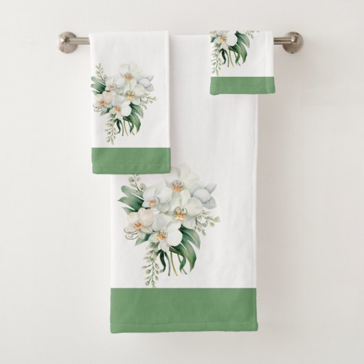 Weißorchid Badhandtuch Set (Insitu)