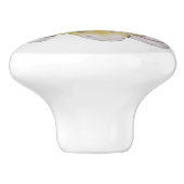 Weißorchid Keramikknauf (Seitenansicht)