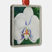 Weißorchid Ornament Aus Metall (Rechts)