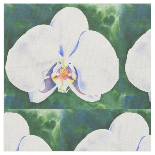 Weißorchid Stoff (Nahaufnahme)