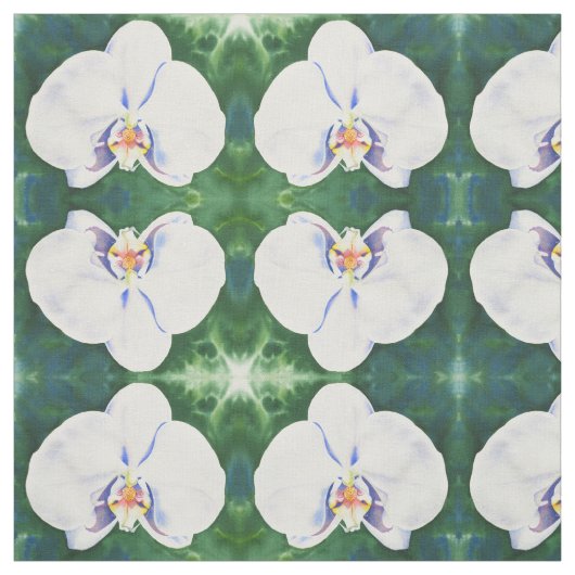 Weißorchid Stoff (Muster)