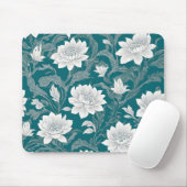 Weißorientalische Blume Mousepad (Mit Mouse)