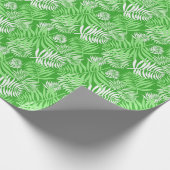 Weißpalmenfront zum Grünbuch Geschenkpapier (Ecke)