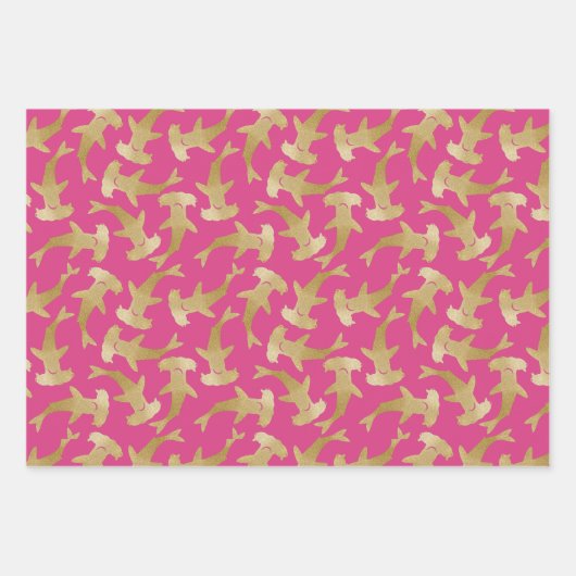 Weißpapier für Haifischflossen-Set 3 Geschenkpapier Set (Vorderseite 3)