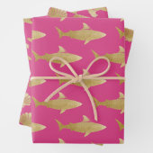 Weißpapier für Haifischflossen-Set 3 Geschenkpapier Set (Beispiel)