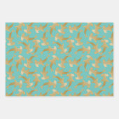 Weißpapier für Haifischflossen-Set 3 Geschenkpapier Set (Vorderseite 3)