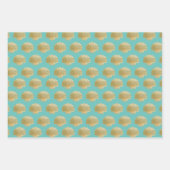 Weißpapier für Haifischflossen-Set 3 Geschenkpapier Set (Vorderseite 2)