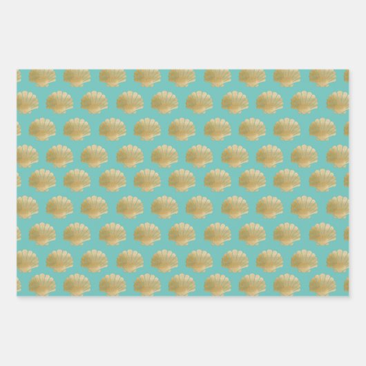 Weißpapier für Haifischflossen-Set 3 Geschenkpapier Set (Vorderseite 2)