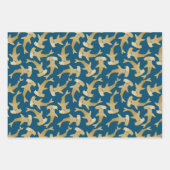 Weißpapier für Haifischflossen-Set 3 Geschenkpapier Set (Vorderseite 3)