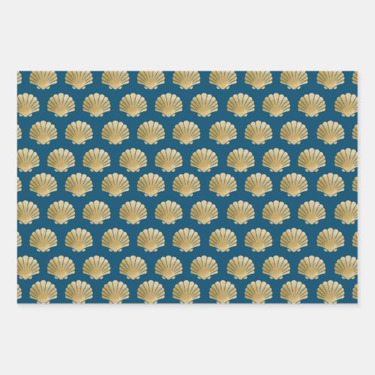 Weißpapier für Haifischflossen-Set 3 Geschenkpapier Set (Vorderseite 2)