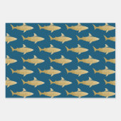 Weißpapier für Haifischflossen-Set 3 Geschenkpapier Set (Vorderseite)