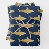 Weißpapier für Haifischflossen-Set 3 Geschenkpapier Set (Beispiel)