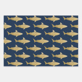 Weißpapier für Haifischflossen-Set 3 Geschenkpapier Set (Vorderseite)