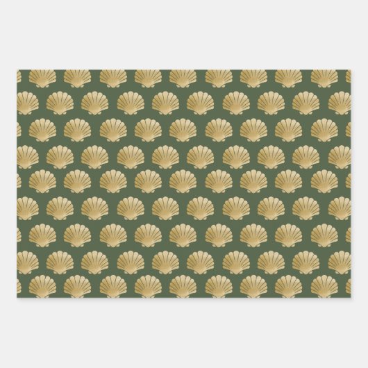 Weißpapier für Haifischflossen-Set 3 Geschenkpapier Set (Vorderseite 2)