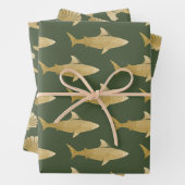 Weißpapier für Haifischflossen-Set 3 Geschenkpapier Set (Beispiel)