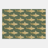 Weißpapier für Haifischflossen-Set 3 Geschenkpapier Set (Vorderseite)