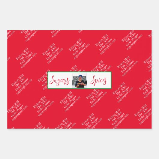 Weißpapier für Zuckerspieße mit einem Set von 3 St Geschenkpapier Set (Vorderseite 3)