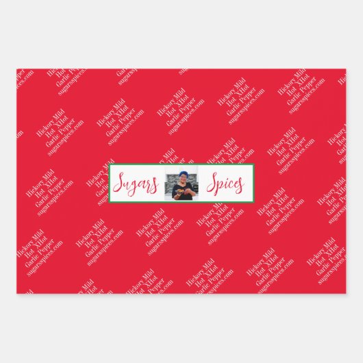 Weißpapier für Zuckerspieße mit einem Set von 3 St Geschenkpapier Set (Vorderseite)