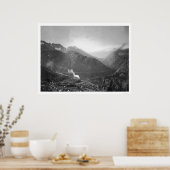Weißpass Eisenbahn Zug Alaska 1910 Poster (Küche)