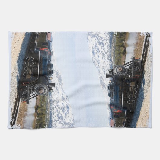 Weißpass Zug Küchentuch (Horizontal)